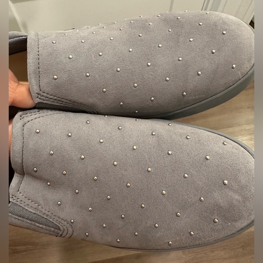 Dr. Scholl's Women's Gray/Gold Studded Slip-On Flats US 11 M - Picture 8 of 13